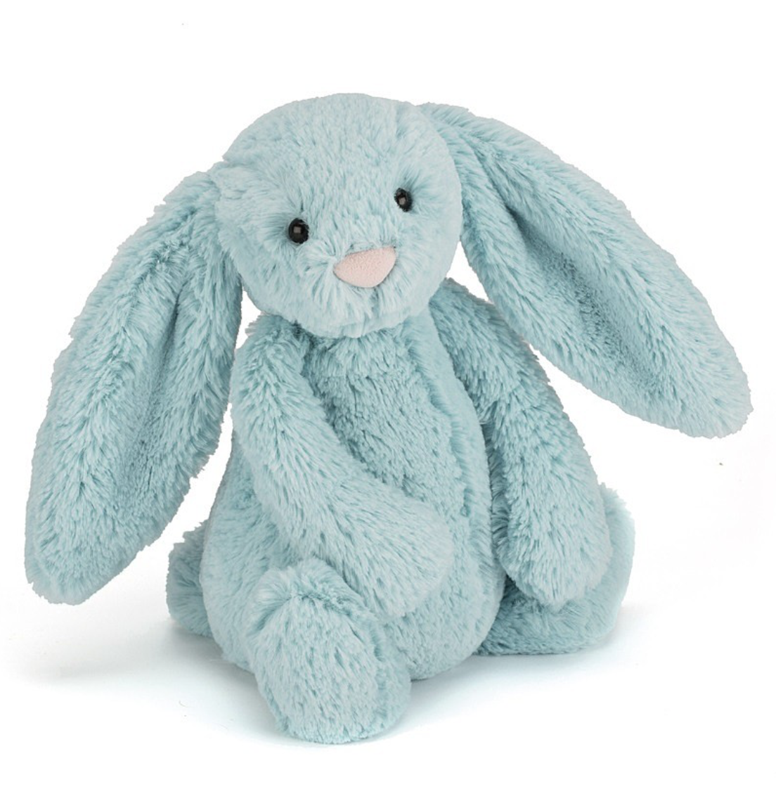 Blue Lou — the original aqua stuffed bunny